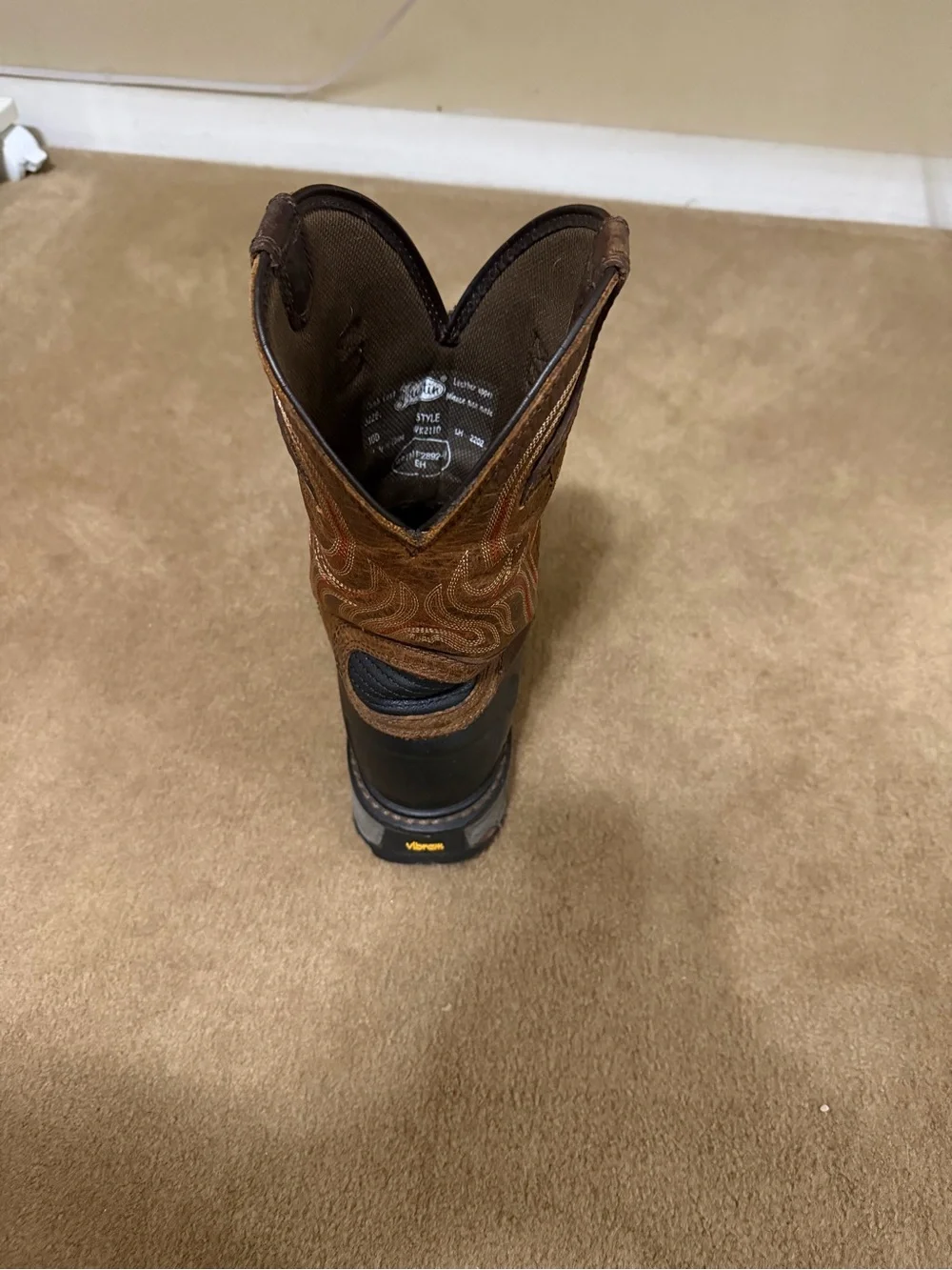 Men’s Justin soft toe boots